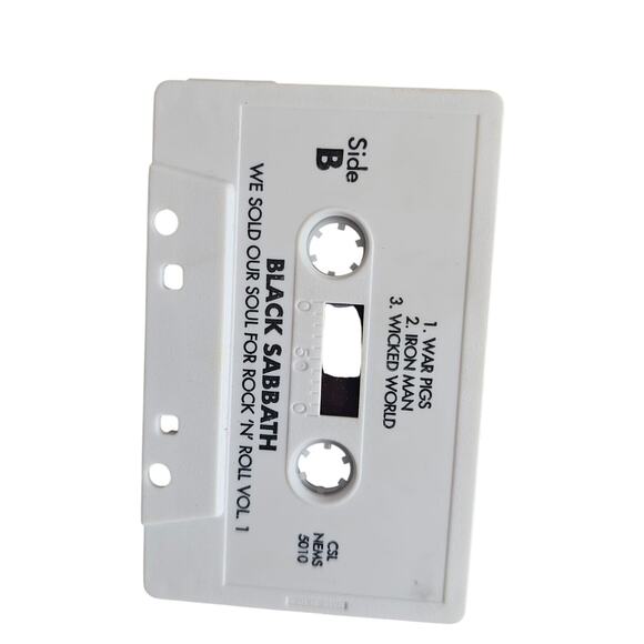 Vintage 1980s Lot of 4 Warner Bros Records Black Sabbath Cassette Tapes w/ Case - Picture 7 of 8